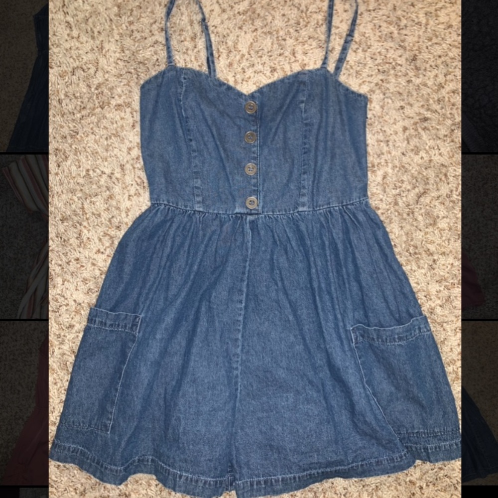 Adorable denim romper